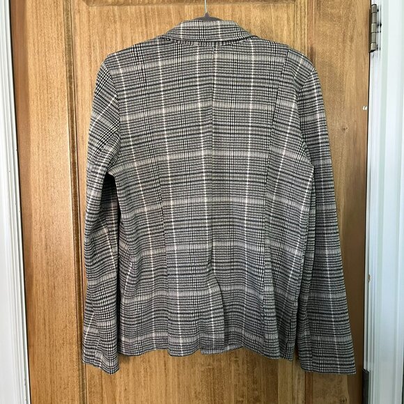 Anthropologie | Maeve Collegiate Plaid Knit Blazer | - Picture 6 of 10